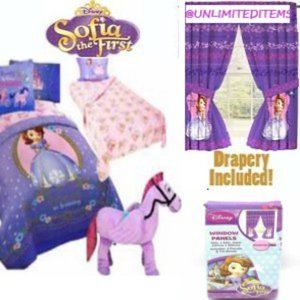 Disney Sofia the First Princess Bedding 12Pc Set + Minimus Plush 14"🆕Fast💨⚡🚚